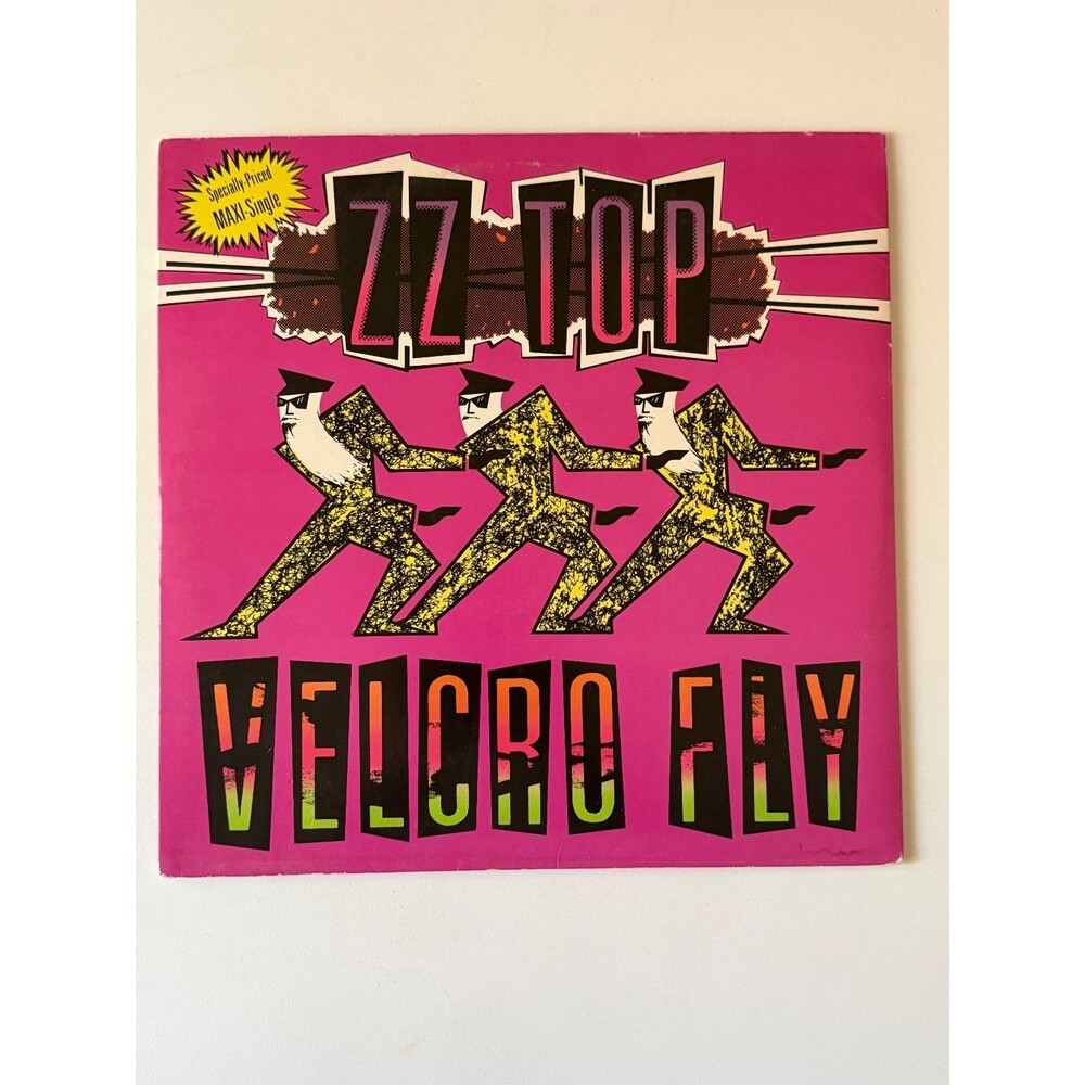 ZZ Top Velcroo Fly 12" Vinyl Maxi Single 1985 Warner 0-20524 45 RPM EX Cleaned